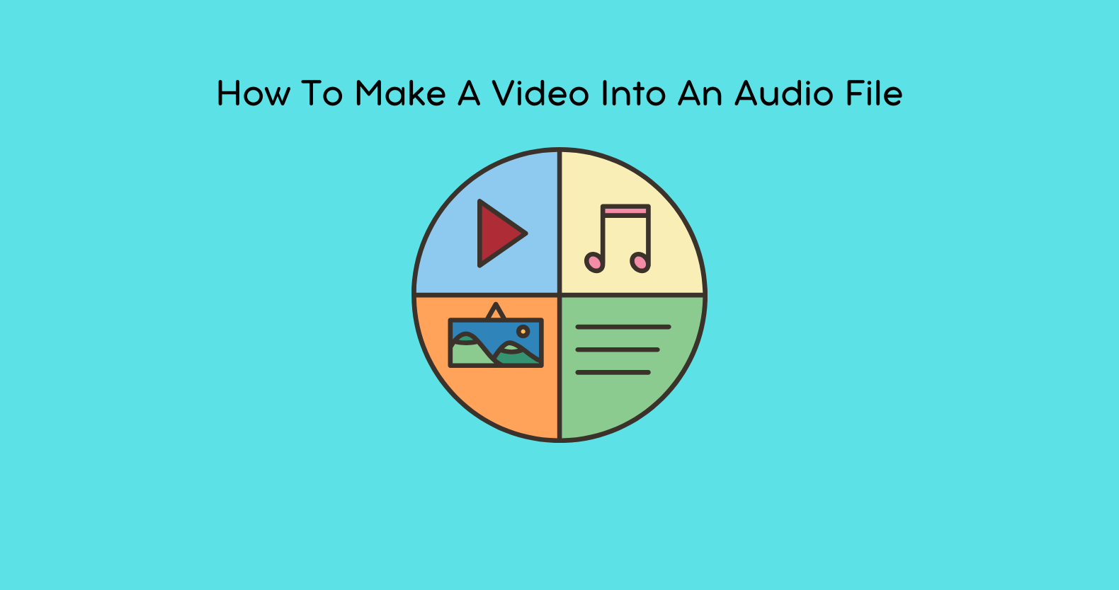 How To Make A Video Into An Audio File